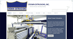 Desktop Screenshot of crownextrusions.com