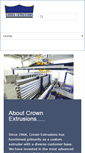 Mobile Screenshot of crownextrusions.com